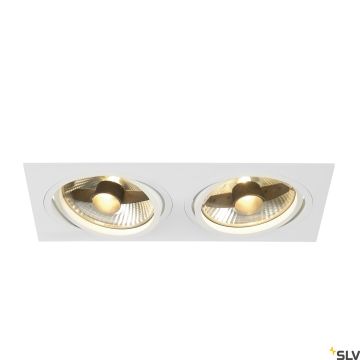 SLV NEW TRIA 113841 Вградено спот светило 2x75W/GU10/ES111 IP20