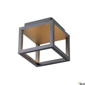 SLV QUADRULO 1005202 Таванен светилник 1x7.5W/LED 3000K 230LM IP55