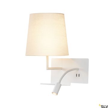 SLV SOMNILA 1003459 Светильник за стена 1x40W/LED 3000K 120LM