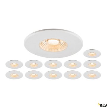 SLV UNIVERSAL DOWNLIGHT 1007272 Вградено спот светило 1x8W/LED 2700K|3000K|4000K|6500K 560lm|610lm|680lm|640lm ip20_ip65