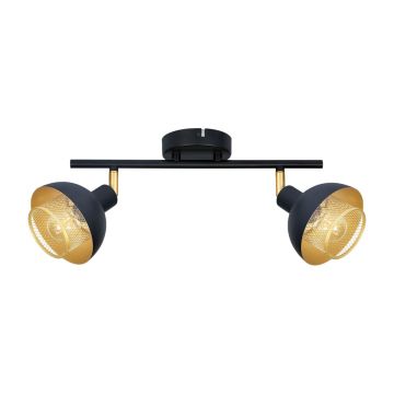 Italux Savio SPL-27357-2-BK-GD Спот 2x40W/E14 IP20