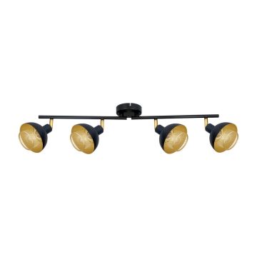 Italux Savio SPL-27357-4-BK-GD Спот 4x40W/E14 IP20