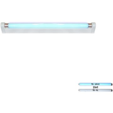 Prezent GERMICIDAL LAMP V. UV 70001 бактерицидна лампа 1x14w/uv-c+1x14w/t5 4000k 775lm|775lm ip20