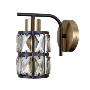 Italux Menfi WL-44236-1-BK-GD Светильник за стена 1x40W/E27 IP20