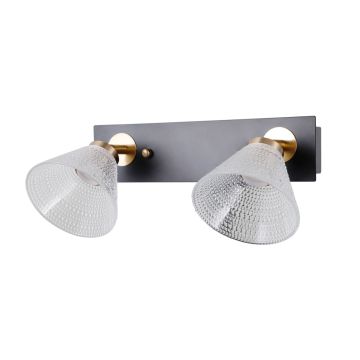 Italux Orella WL-34393-2-BK-HBR Светильник за стена 2x8W/LED 3000K 466lm IP20