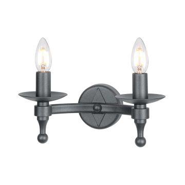 Elstead Lighting WARWICK WR2-GRAPHITE Светильник за стена 2x60W/E14