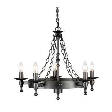 Elstead Lighting WARWICK WR5-GRAPHITE Люстра 5x60W/E14