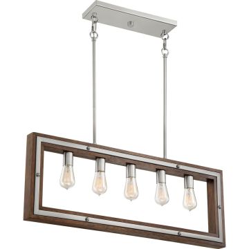 Quoizel WESTERLY QZS-WTY536BN Висяща лампа 5x60W/E27