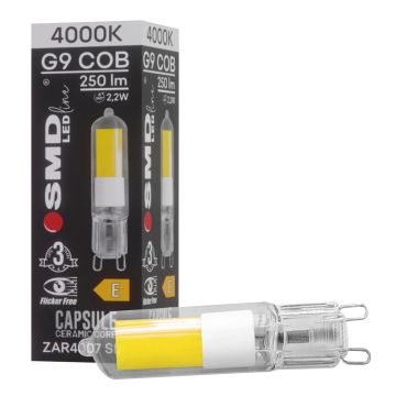 SMD LED BULB ZAR4007SLL Крушка 1x2,2W/G9 4000K 250lm IP20