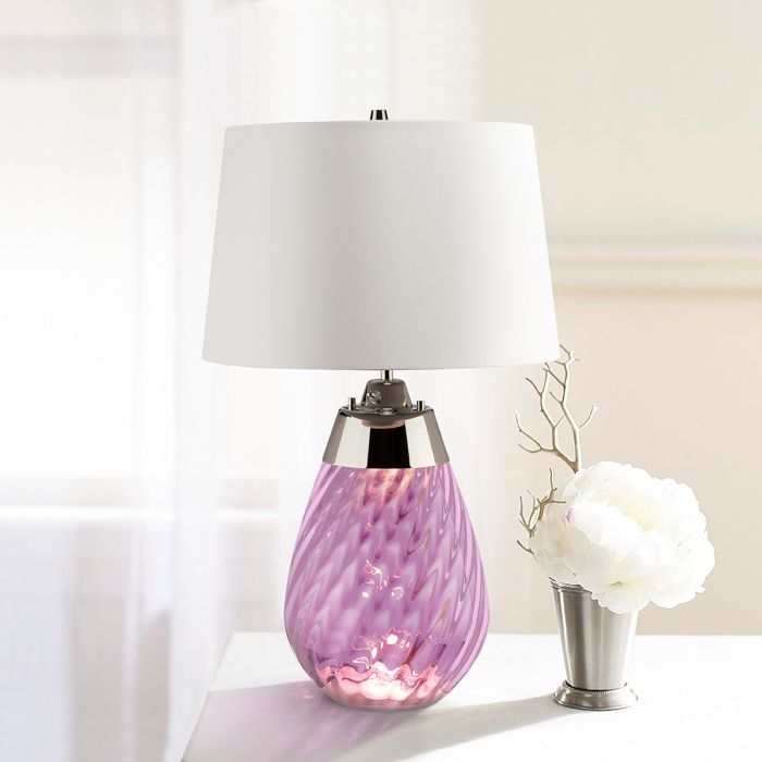 Elstead Lighting-LENA SMALL-LENA-TL-S-PLUM-OWSS-ELSLENATLSPLUMOWSS