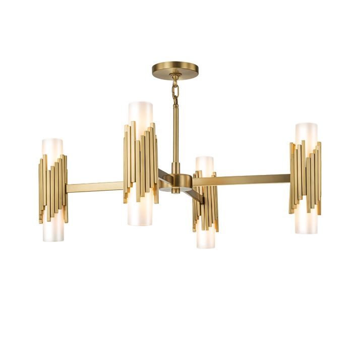 Elstead Lighting-Marvele-MARVELE8-AB-OPAL-ELSMARVELE8-AB-OPAL