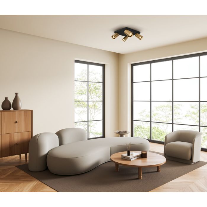Italux-Nesto-SPL-23436-4S-BK-BRSS-ITXSPL-234364SBKBRSS